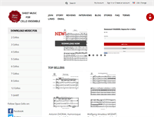 Tablet Screenshot of opuscello.com